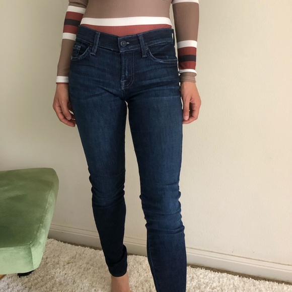 Mid-rise 7FAM denim - Picture 1 of 6